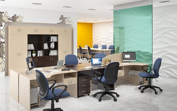 Офисный набор мебели SIMPLE с эргономичными столами и тумбами в Рязани - изображение 5